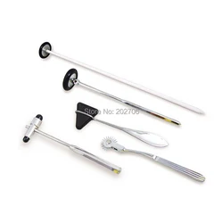 5 Pcs/box Medical Plexor Multifunction Medical Hammer Nerve System Check Multi-Purpose Percussion Hammer Reflex Hammer