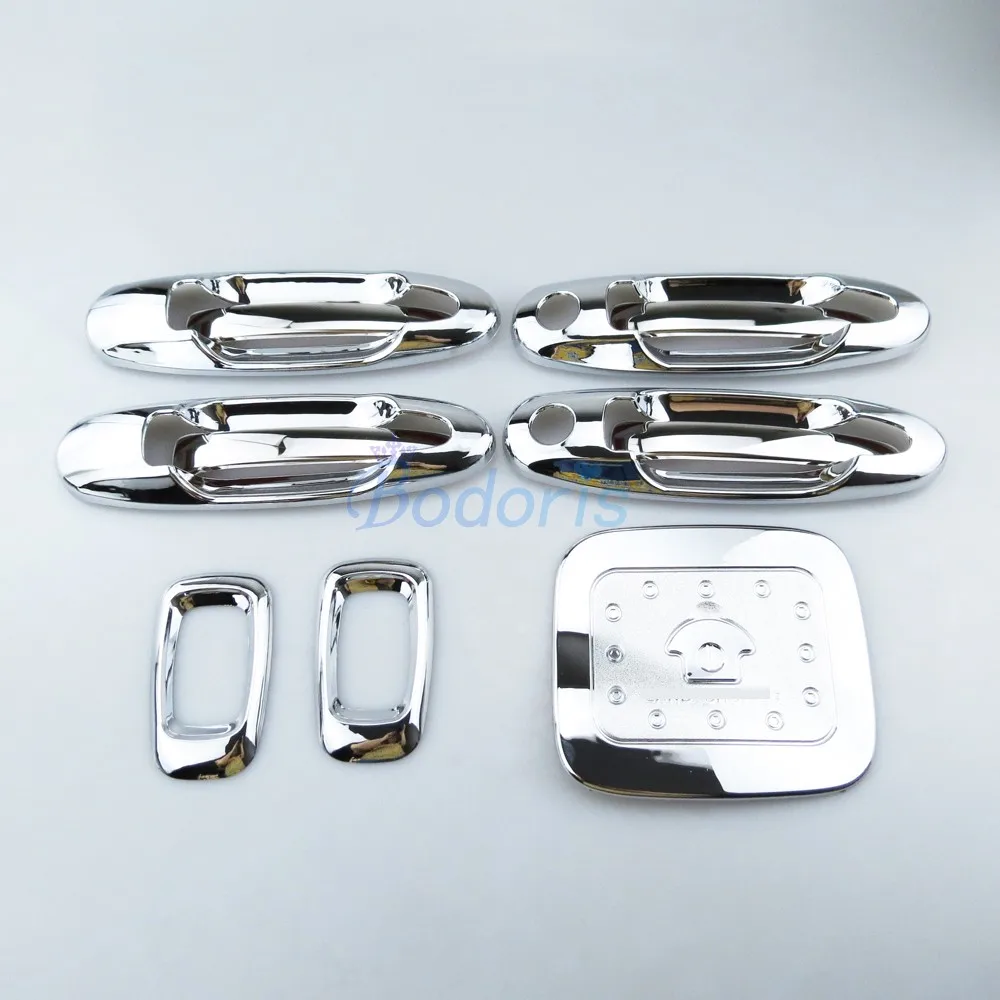 11 Pieces Chrome Door Handle Side Lamp Fuel Tank Cap Cover 1998-2007 For Toyota Land Cruiser 100 Lexus LX470 Accessories