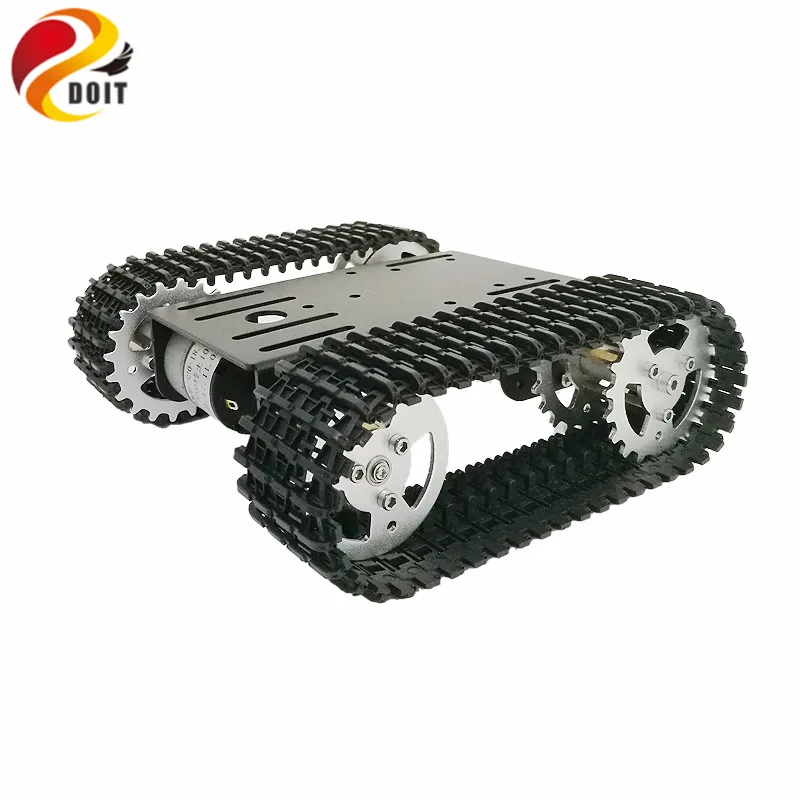 

2018 New Arrival T101 Smart Robot Tank Chassis Tracked Car Platform with 33GB-520 Motor for Arduino DIY Robot Toy Part