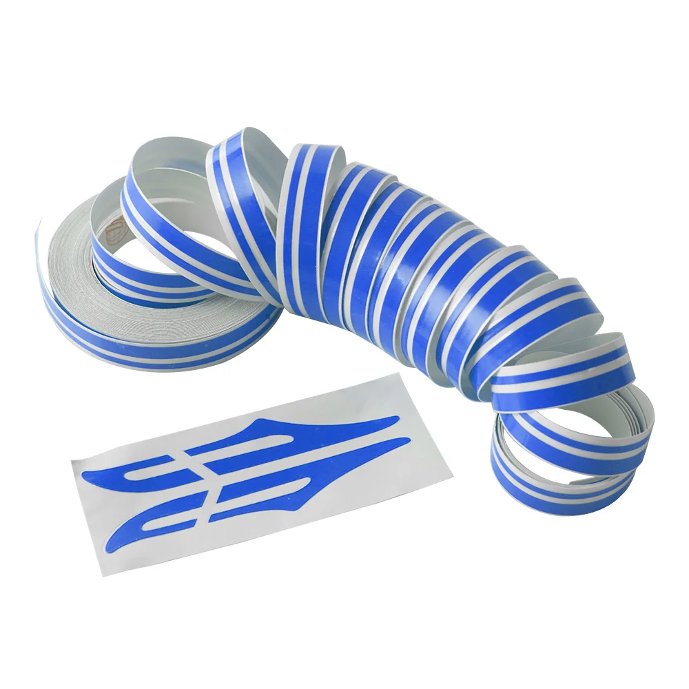 White Gold Silver Double Line 12mm Pin Stripe Tape Decal Vinyl Car Stickers Steamline Motorcycle Car Styling Accessory