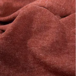 Xintianji Tessuto di lana viscosa morbida in jersey rosso bordeaux di alta qualità per pullover e camicia con fondo 50 * 160 cm / pezzi K 302852