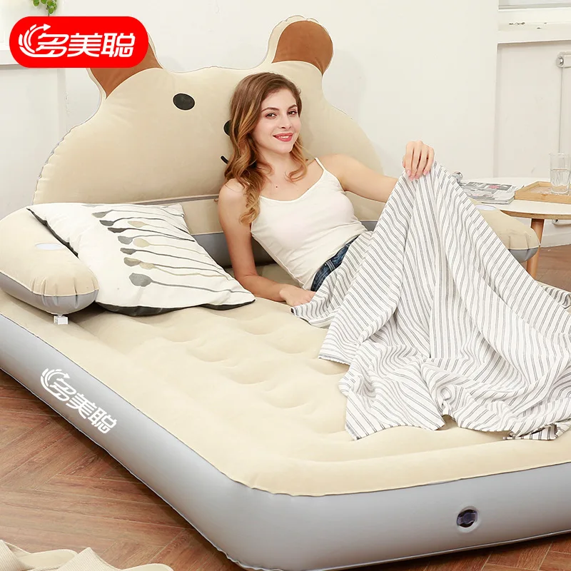 

New Big Air Bed Inflatable Mattress Home Lunch Break Double Inflatable Cushion Outdoor Camping Air Mattress