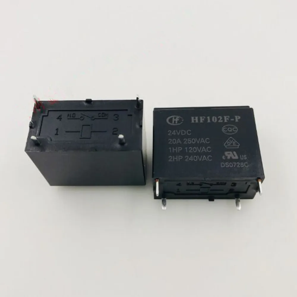 JQX-102F-P 12VDC 20A 250VAC HONGFA RELAY HF102F-P 1 From A  New and original 5pcs/lot