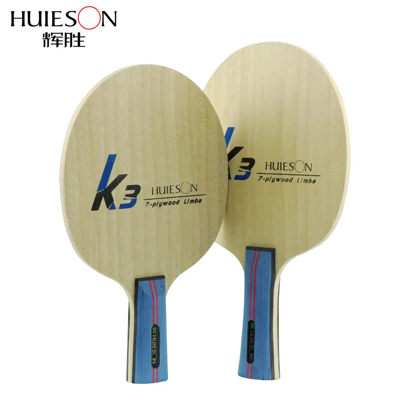 Huieson 7 Ply Pure Wood Table Tennis Blade 2 Ply Limba 5 Ply Ayous Wood Powerful Ping Pong Blade for Senior Training Racket K3