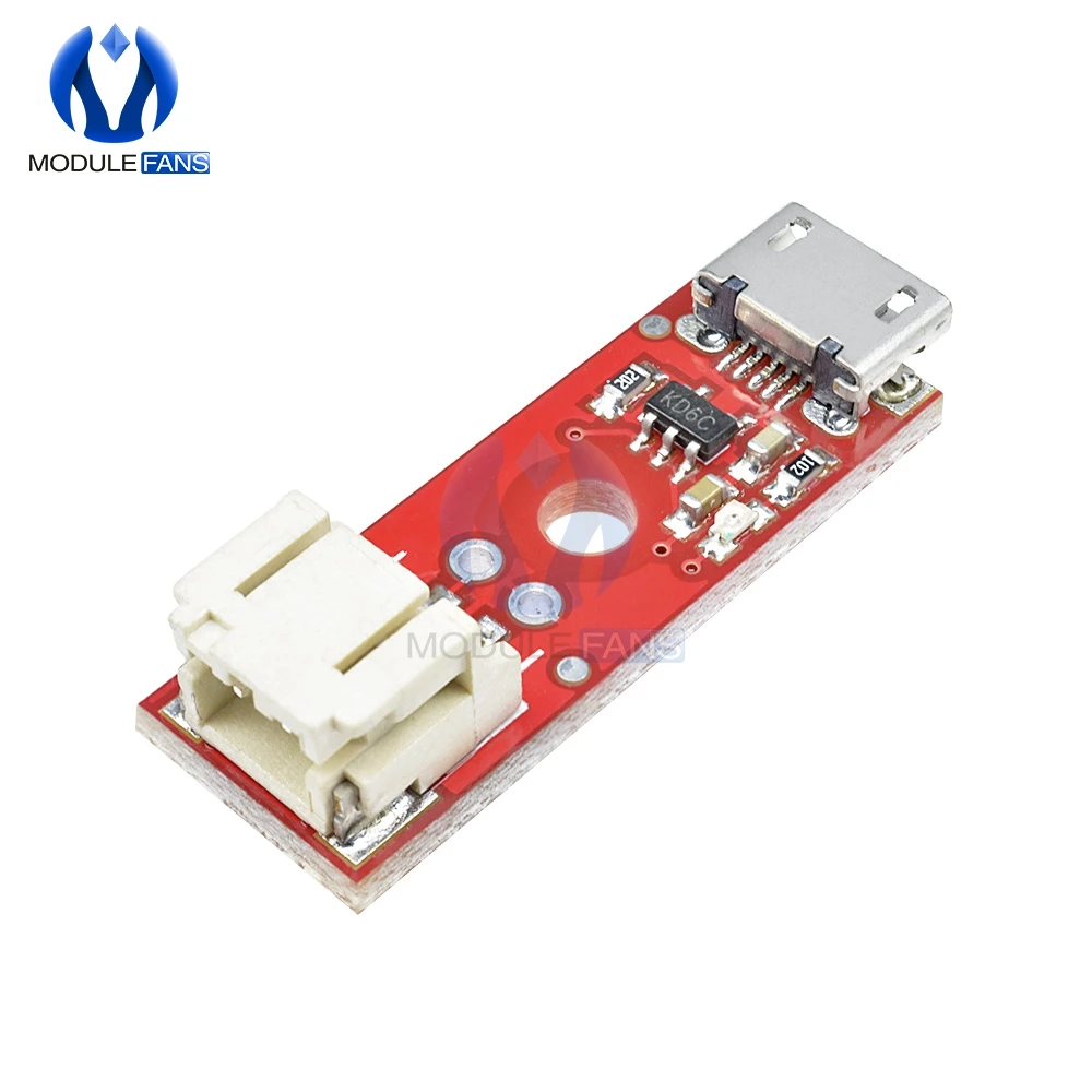 MCP73831 LiPo Charger Basic Micro USB 3.7V 500mA Lithium Battery Charger Module Micro USB Interface Charging Board Diymore