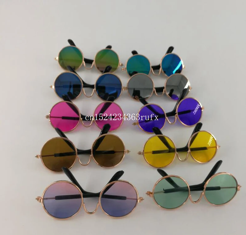 100pcs Little Dog Glasses Cat Glasses Cat Eye-wear Pet Sunglasses Photos Props Dog cat Accessories Pet Supplies For Pet Products