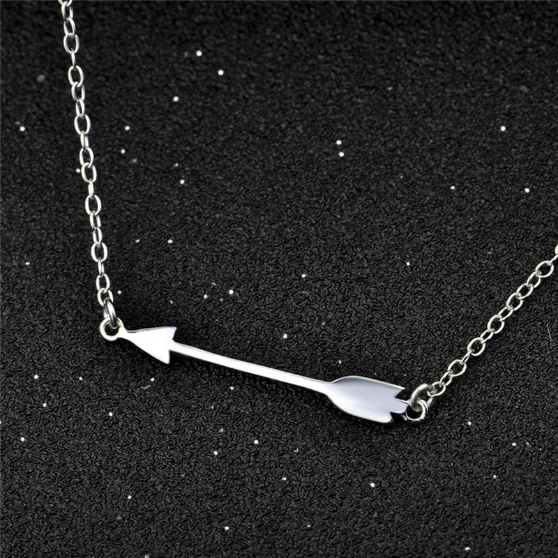 925 Sterling Silver Pendant Necklace Cupid\'s Arrow Charm for Man And Women Birthday Valentine\'s Day Gift Hot Sale