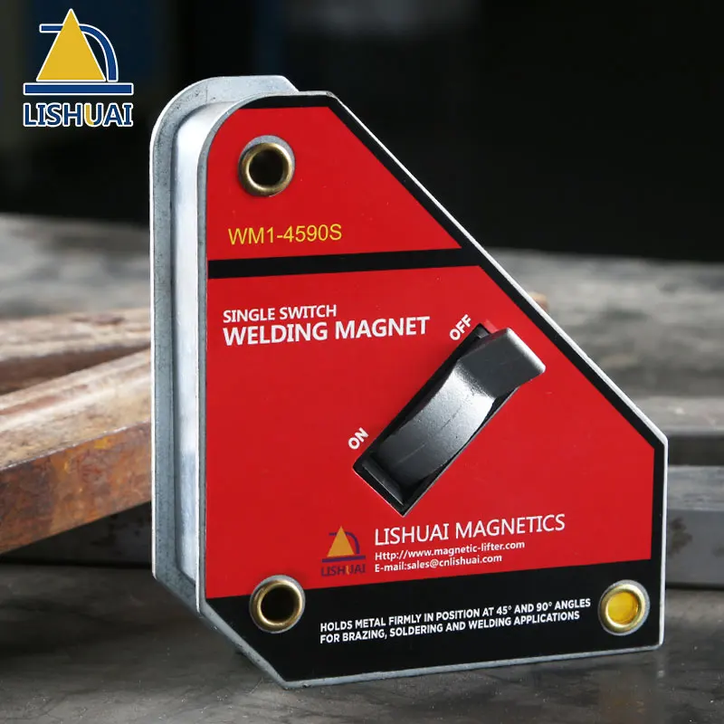 LISHUAI Single Switch Square Welding Magnet NdFeB On/Off Magnetic Welding Holder WM1 Series