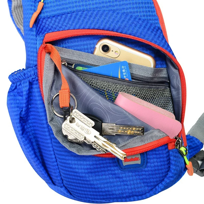 TANLUHU 834 Waterproof Nylon Outdoor Sports Bag Men Women Climbing Hiking Cycling Bottle Holder Shoulder Cross Body Chest Bag