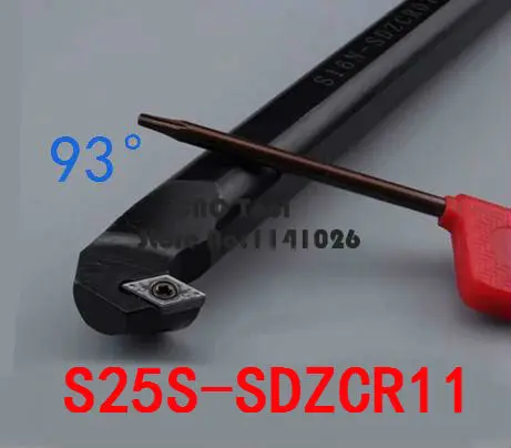 Vara de perfuração embutida, ferramenta de rotação interna, suporte de ferramenta de rotação cnc, ferramenta de corte de torno, suporte de parafuso sdzcr/l11, barra de perfuração