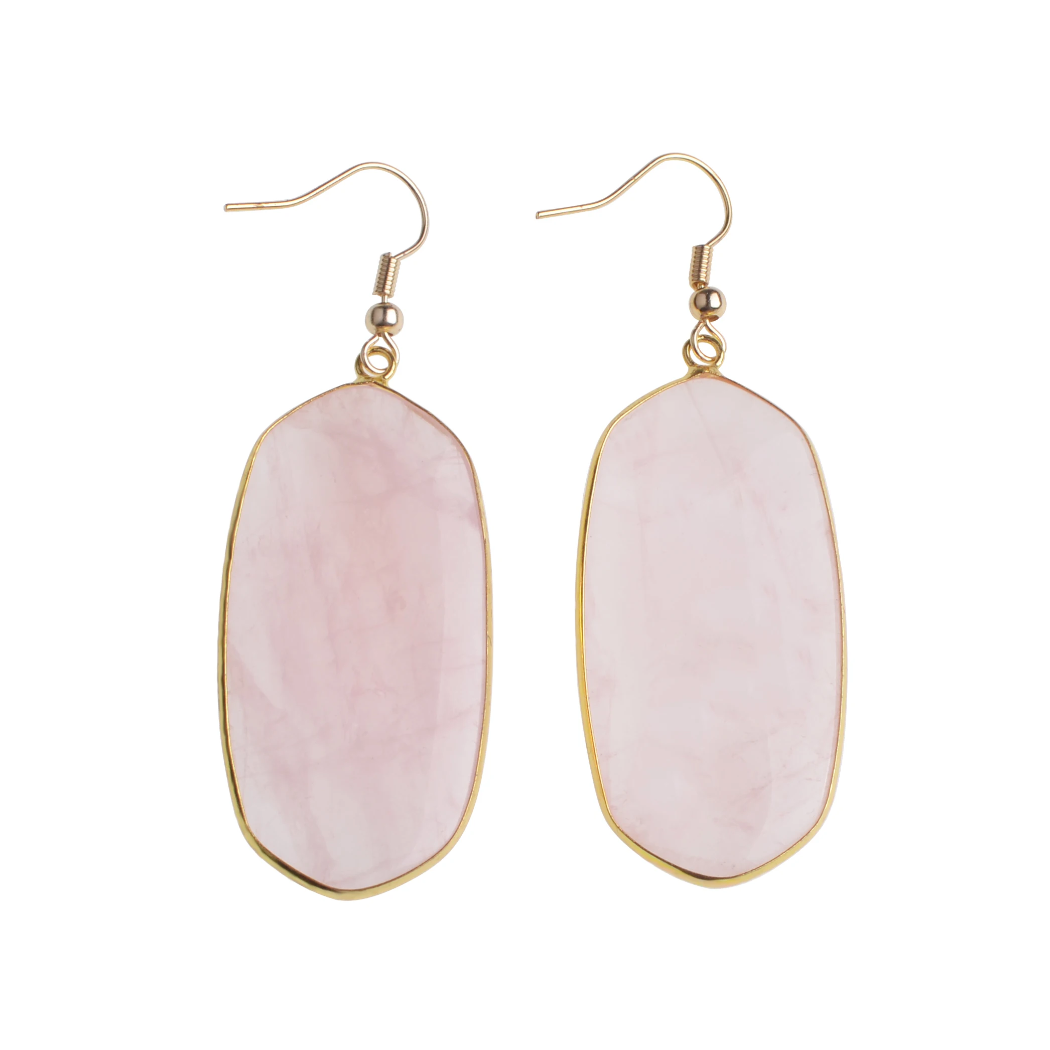 JOYA 2019 Valentine's Day Gift Bag Phnom Penh Oval Natural Agate Ladies Earrings Noble Ladies Natural Crystal Ladies Earrings