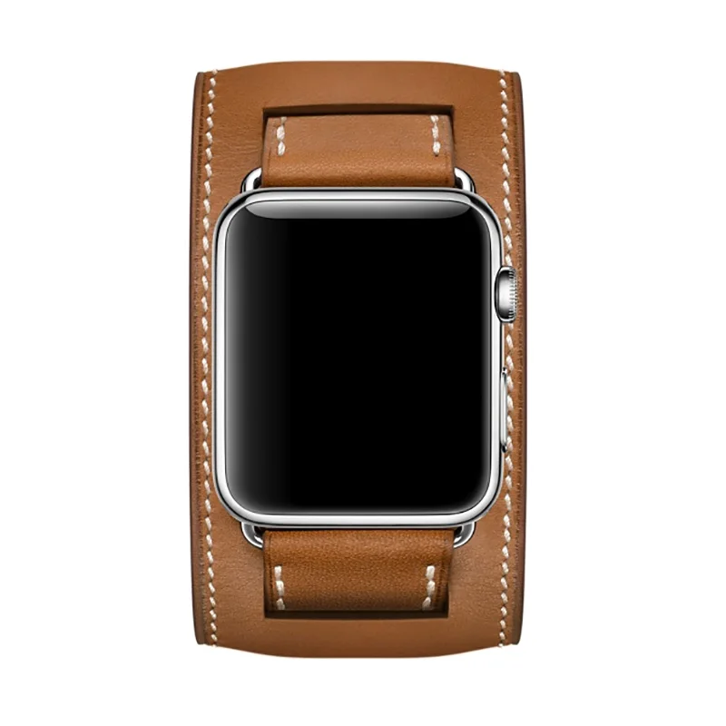 Hot Selling Wrist Watch Band Bracelet For Apple Watch Ultra 2 9 41 45mm 44 40mm Genuine Leather Loop Strap iWatch serie 8 6 Se 7
