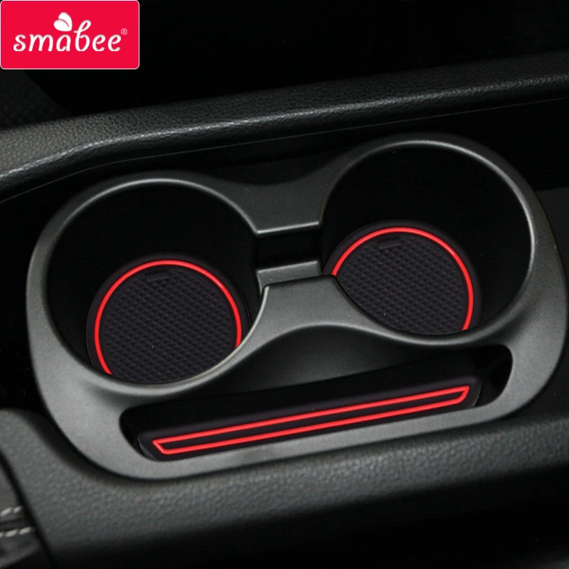 smabee Gate Slot Pad for TOYOTA 86 Subaru BRZ 2012 - 2020 Interior Accessories Door Pad Cup Non-slip mats red blue white   8PCS