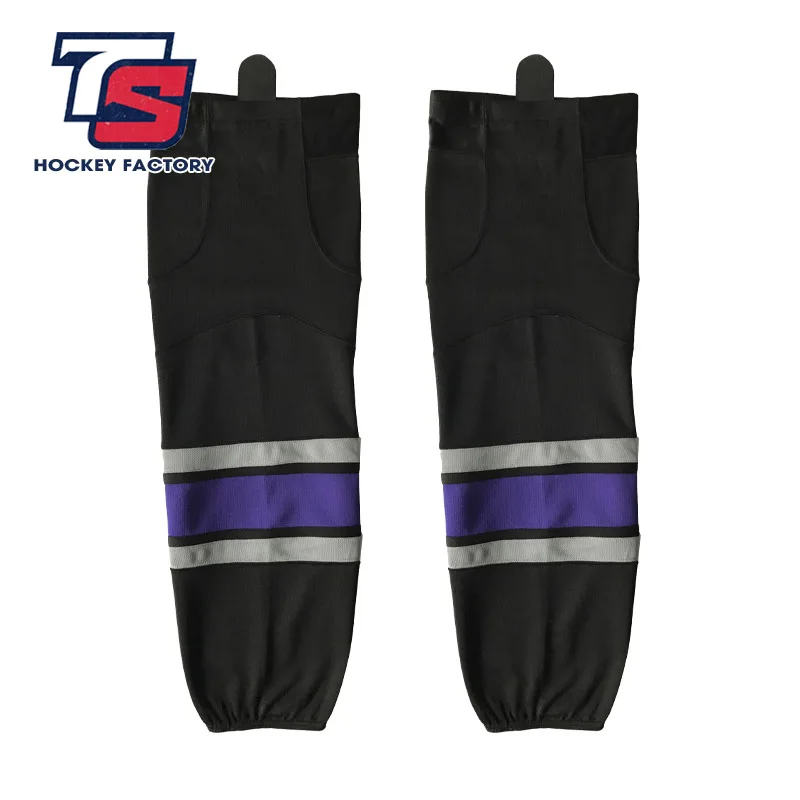 Cool hockey free shipping 100% Polyester Breathable Ice Hockey Socks Cheap Shin Guards W034 high quality men women sport