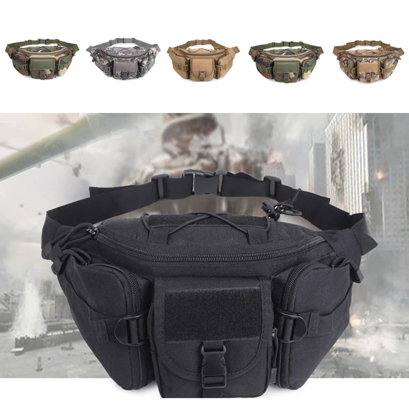 

Tactical Molle Waist Bag Hip Pack Outdoor Fanny Pack Hiking Fishing Sport Military Hunting Waist Bags Camping Sport Blet Bag