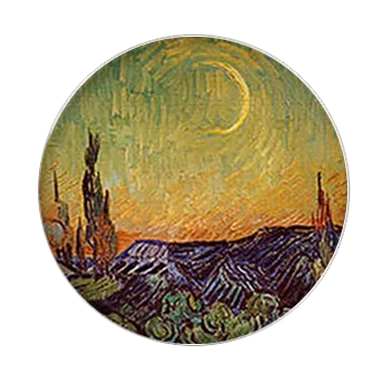 5pcs16mm20mm25mmVan Gogh\'s Painting  The Starry Night by Vincent Handmade Photo Glass Drop Style Cabochons Jewelry Accessories