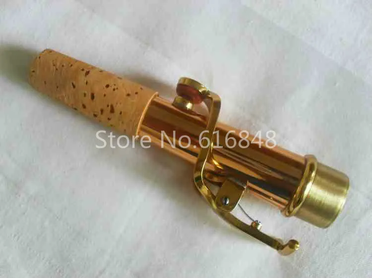 Soprano Saxophone Neck Phosphor Bronze Material Gold Lacquer Surface Instrument Accessories Saxophone Connector 16.8mm