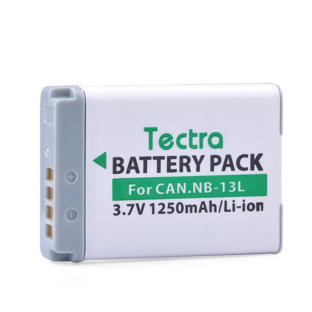 Tectra 2Pcs NB-13L NB13L NB 13L Li-ion Battery for Canon PowerShot G5 X G7 X G7 X Mark II G9 X SX720 HS Digital Camera