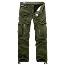 Pantalones cargo de invierno para hombre, pantalón holgado, 3 colores, 28-40, sin cinturón, AXP112, novedad de 2023, envío directo