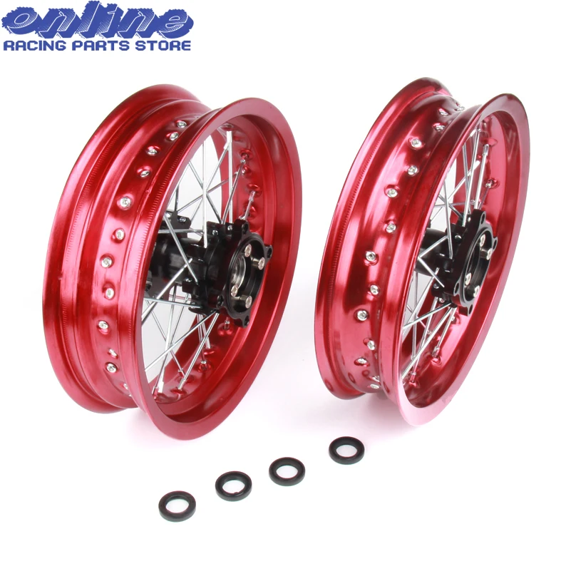 Motorcycle dirt Pit bike Rims 12mm hole 3.00x12\