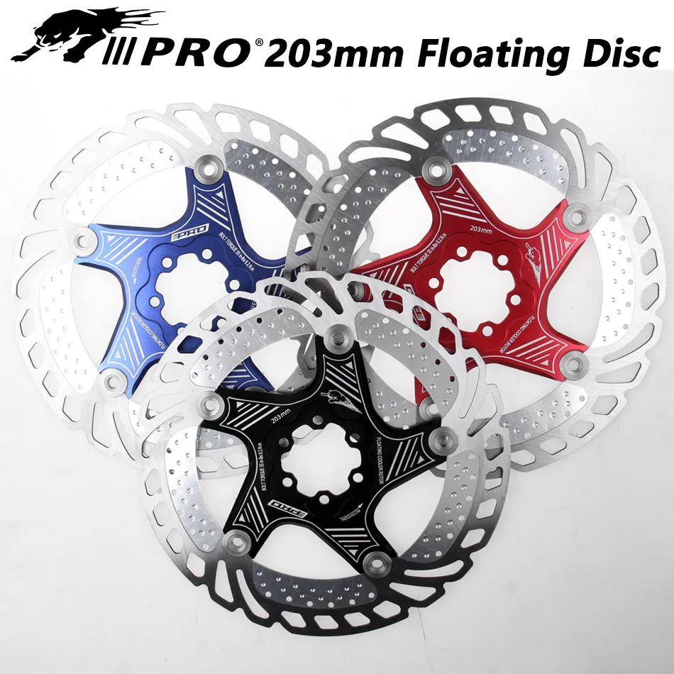 IIIPRO Cooling Floating Rotor MTB/Road Bicycle Disc Brake 160/180/203mm Mountain Bike 6 Bolts Cool Down Heat Rotor RT99 RT86