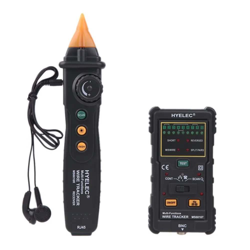 Pro RJ45 RJ11 เครือข่ายสาย Tracker เครื่องทดสอบสายโทรศัพท์