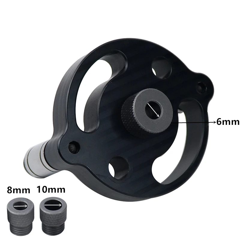 6/8/10mm Verticale Tasca Foro Jig Autocentrante Dowelling Giga Foro Puncher Locator Guida della Fresa Per la lavorazione del legno Strumenti di Carpenteria
