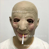 New Horror Old Man Mask Terror Old Women Head Rubber Masks Halloween Carnival Masquerade Zombie Cosply Party Fancy Dress Props