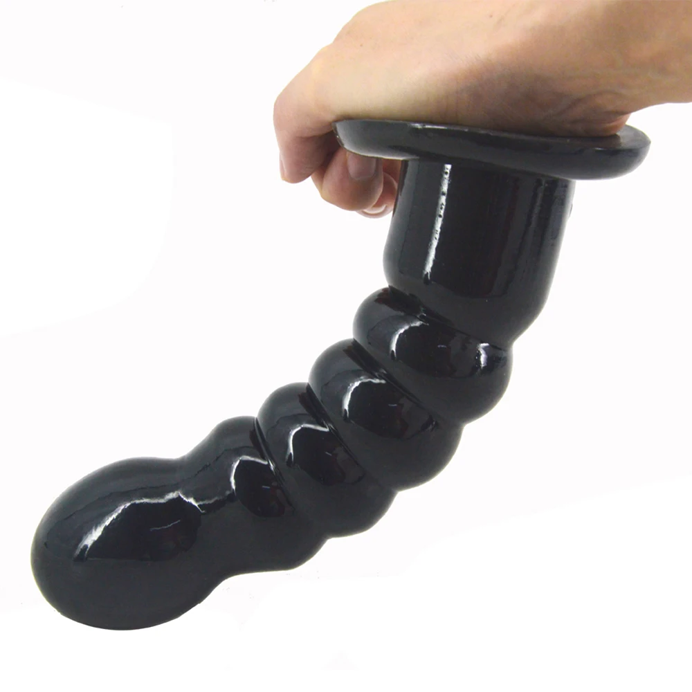 LUUK Suction Black Dildo Beads Anal Plug Sex Toys For Sex Shop Flexible Dick Women Men Fake Penis Anus Massage Balls Butt Plug