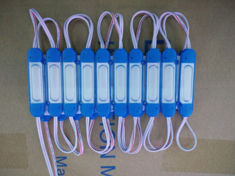 20pcs/lot COB Glassled module DC12V with lens Waterproof IP67 LED Module lighting Led Sign Backlights For Letter decoration