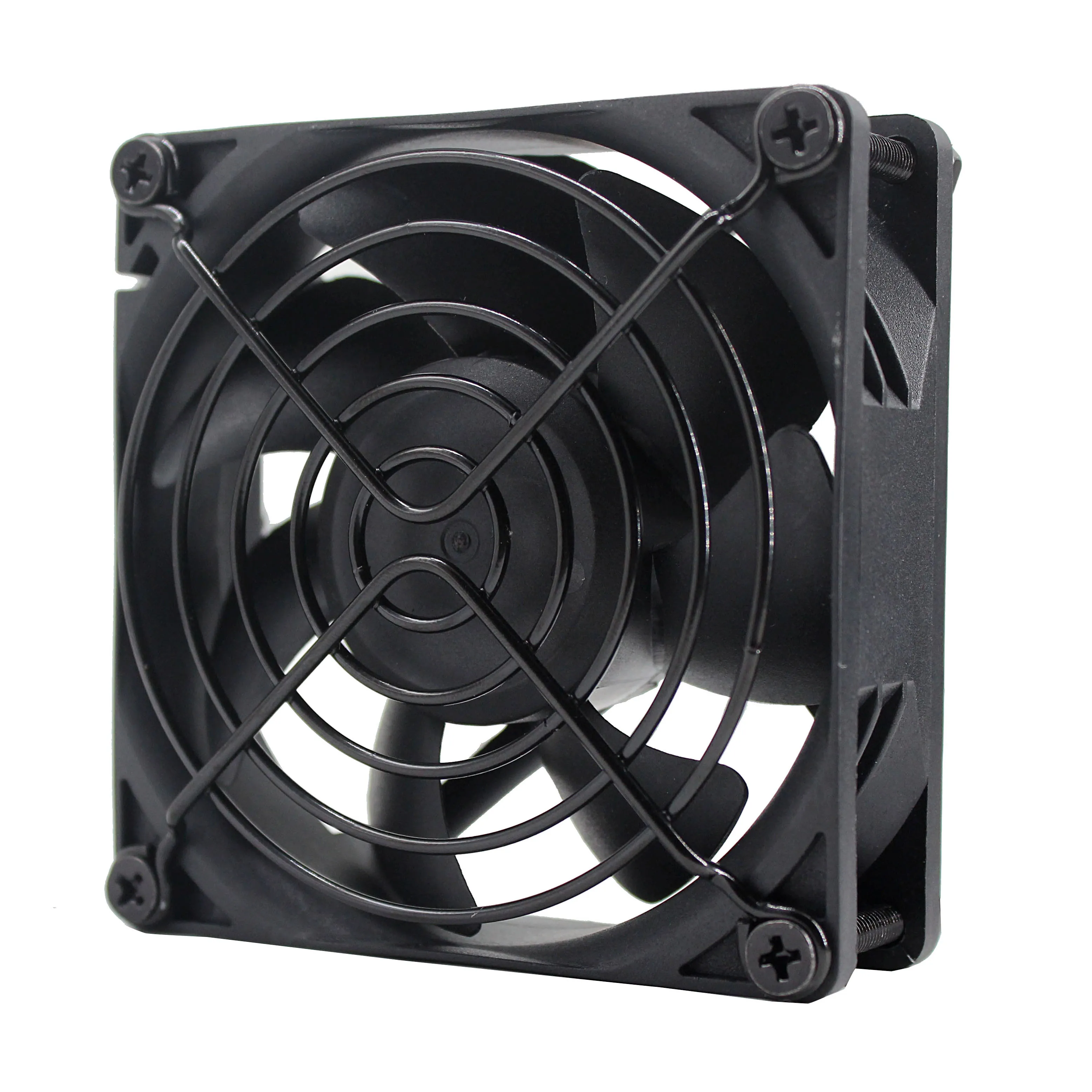 Ventilador hidráulico sem escova, 80mm 8m 8025 ec, ventilador ac 110v 115v 120v 220v, ventilador axial 80mm x 80mm x 25mm acompanha anéis/grelha