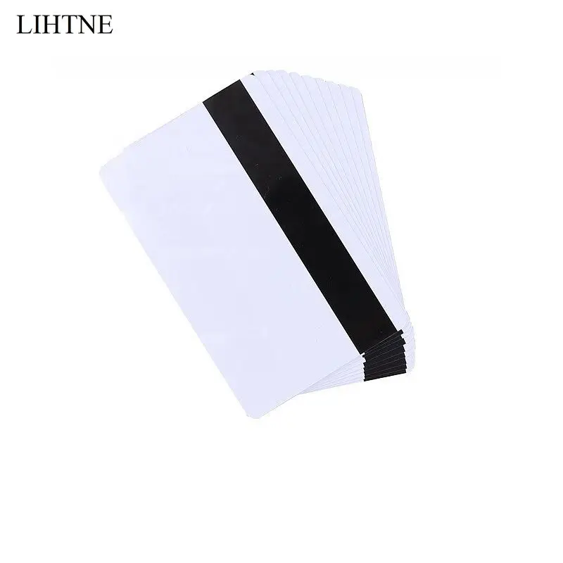 100PCS 300 OE Low Resistant Magnetic Stripe Card CR80 LOCO Blank PVC Magnetic Cards