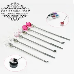 2PCS/LOT Nail art tools Nail Art Stirring Rod Tool Acrylic Powder Liquid spoon for uv gel Acrylic dotting pen