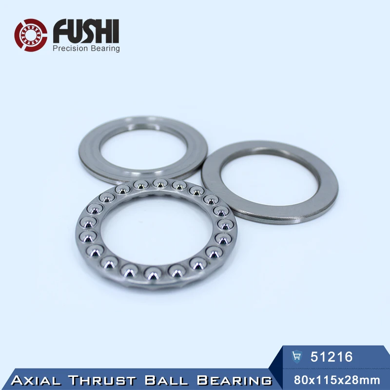 

51216 Thrust Bearing 80*115*28 mm ( 1 PC ) ABEC-1 Axial 51216 Ball Bearings 8216