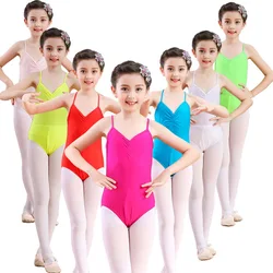 Kids Ballerina Strap Ballet Dance Clothes for Girls Gymnastics Leotard Bodysuits Costume Dancing Children Dancer Clothing Wear