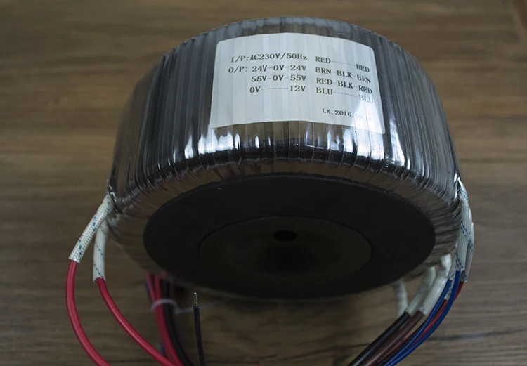 純粋な銅線変圧器,500w,24v * 2 55v * 2 12v,クラスaパワーアンプ