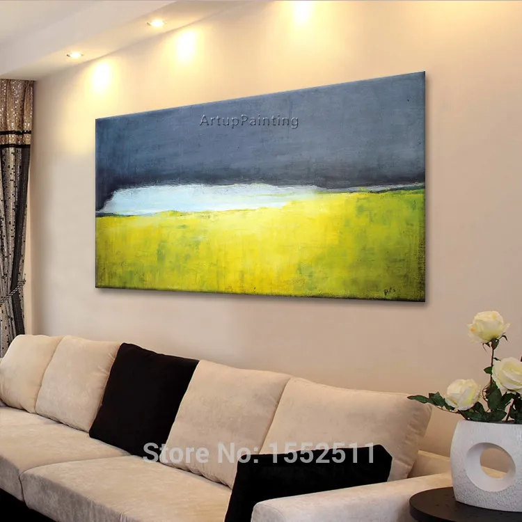 

Calmness Acrylic Paint Home Decoration Oil Painting on canvas hight Quality Hand-painted Wall Art 24X48 inch ,36X72 inch 1