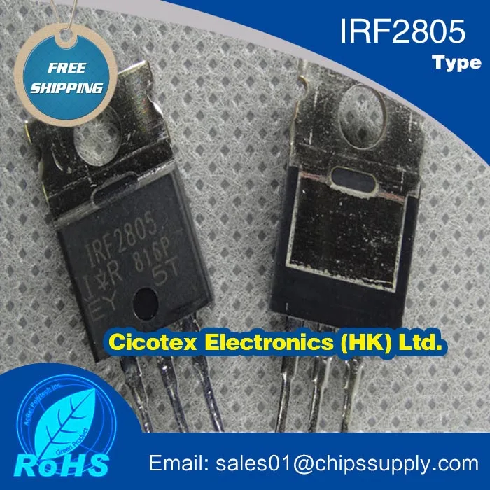 5pcs/lot IRF2805PBF TO-220 MOSFET N-CH 55V 75A TO-220AB IRF2805