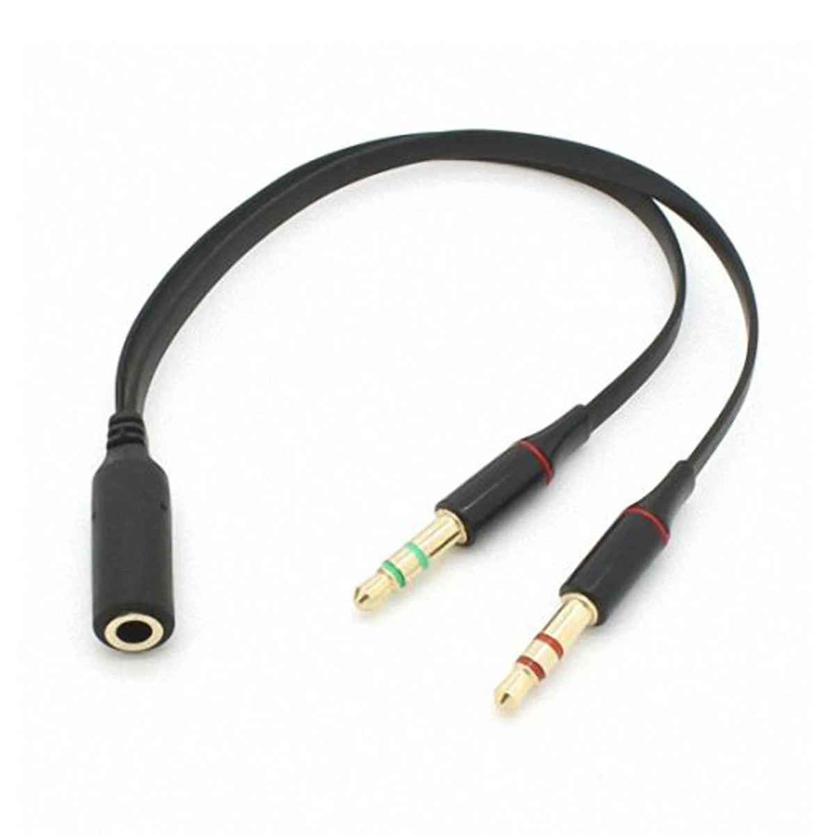 3.5 مللي متر المزدوج الصوت خط جاك سماعة سماعة الصوت كابل المسجل Micphone Y الفاصل محول 1 الإناث إلى 2 الذكور عشاق سماعة الحبل