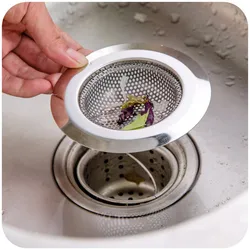 7 cm/9 cm/11 cm Kitchen Sink Strainer Foro di Scarico Filtro Trappola di Metallo Lavello In Acciaio Inox Filtro bagno Lavello di Scarico Rifiuti Schermo