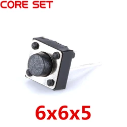 20Pcs/Lot 6x6x5MM 2PIN Tact Micro Switch Touch Button Self-reset Button 6*6*5mm keys button DIP