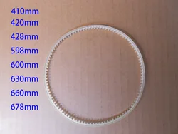 Correa dentada para máquina de sellado continuo FR FRM, sellador de banda, 410mm, 420mm, 428mm, 598mm, 600mm, 630mm, 660mm, 960mm, 10 unidades