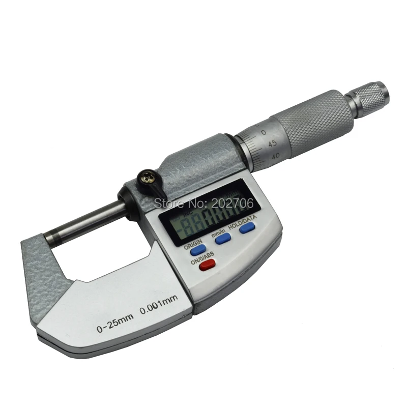 0-25mm*0.001mm IP65 water proof digital micrometer caliper gauge 0.001mm IP54 digital Measuring tools thickness gauge