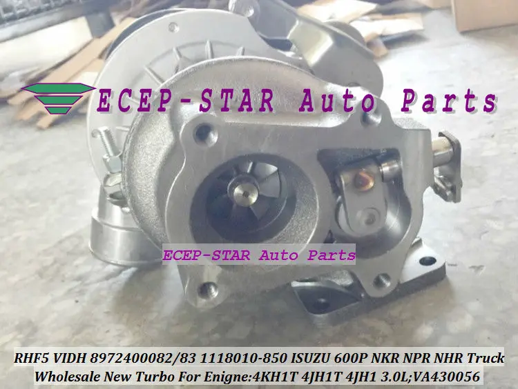 

RHF5 VIDH VP24 1118010-850 1118010850 Turbo Turbine Turbocharger For ISUZU Tianhuang 600P Truck Pickup SUV 4KH1T 4KH1 3.0L 130HP