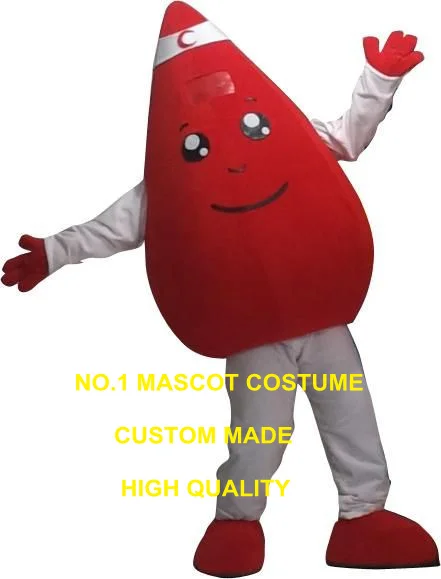 

Advertising Anime Cosply Costumes Hospital Blood Drop Mascot Costume Blood Donation Theme Carnival Mascotte Fancy Dress 1968