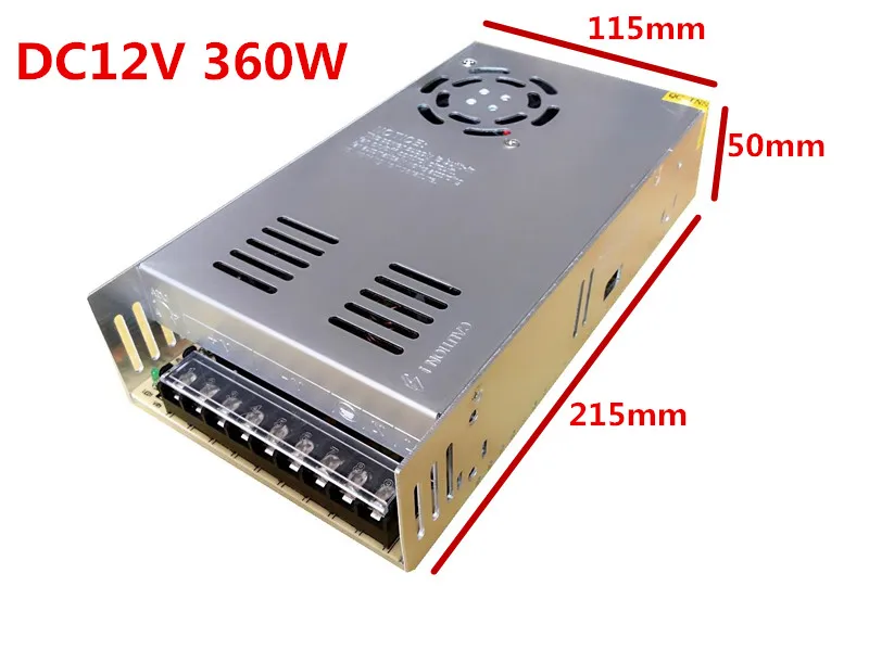 3 years warranty 50pcs12V 30A 360W Switch Power Supply Driver Adapter for Transformer LED Strip Light Display 110V/220V