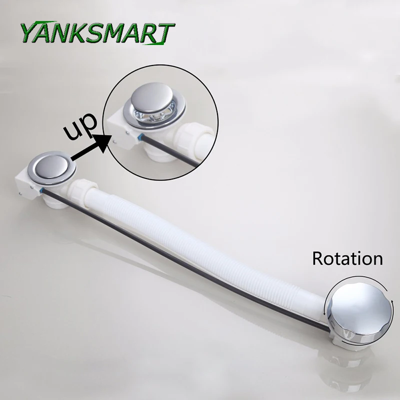 

YANKSMART Bathroom Bathtub Pop Up Drains Bath Shower Basin Homemade Sink Drain Filter Strainer Waste Finished Drainer