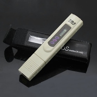 Brand Digital TDS TEMP Meter 0-9990ppm Hydroponics Temperature Filter Stick Water Purity Pen Tester TDS-3 With Hold Function