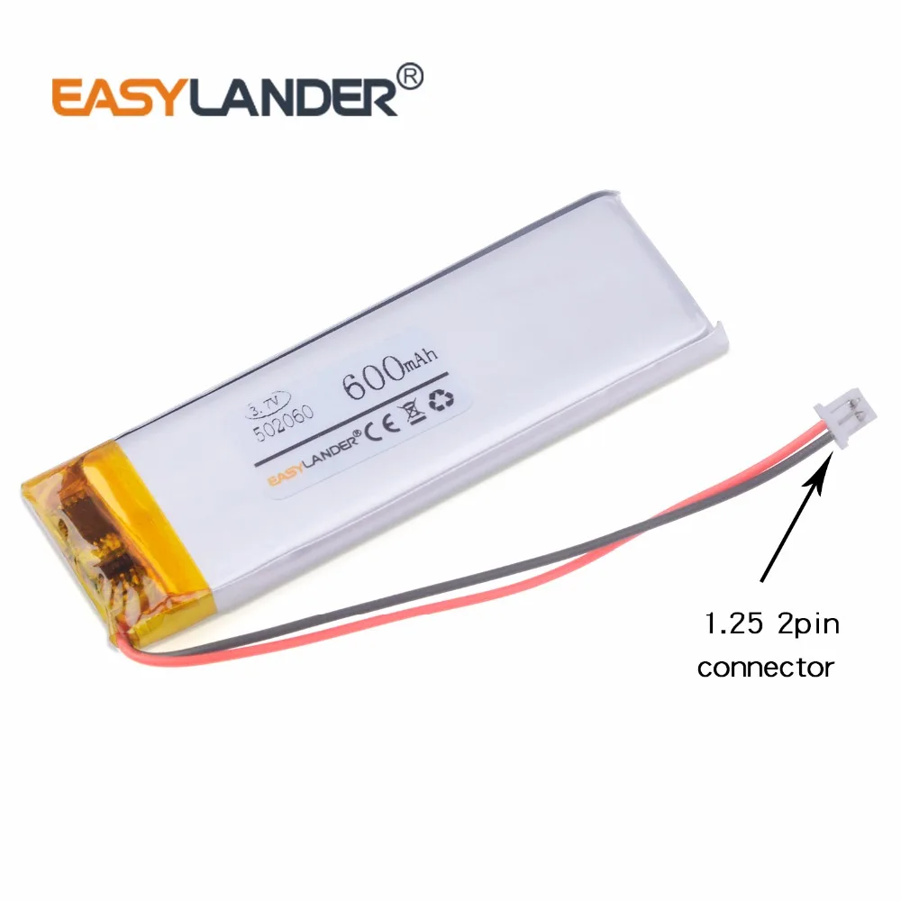 Wat is de NL 502060 3.7V 600mAh Li-polymer batterij en waarvoor wordt deze gebruikt?