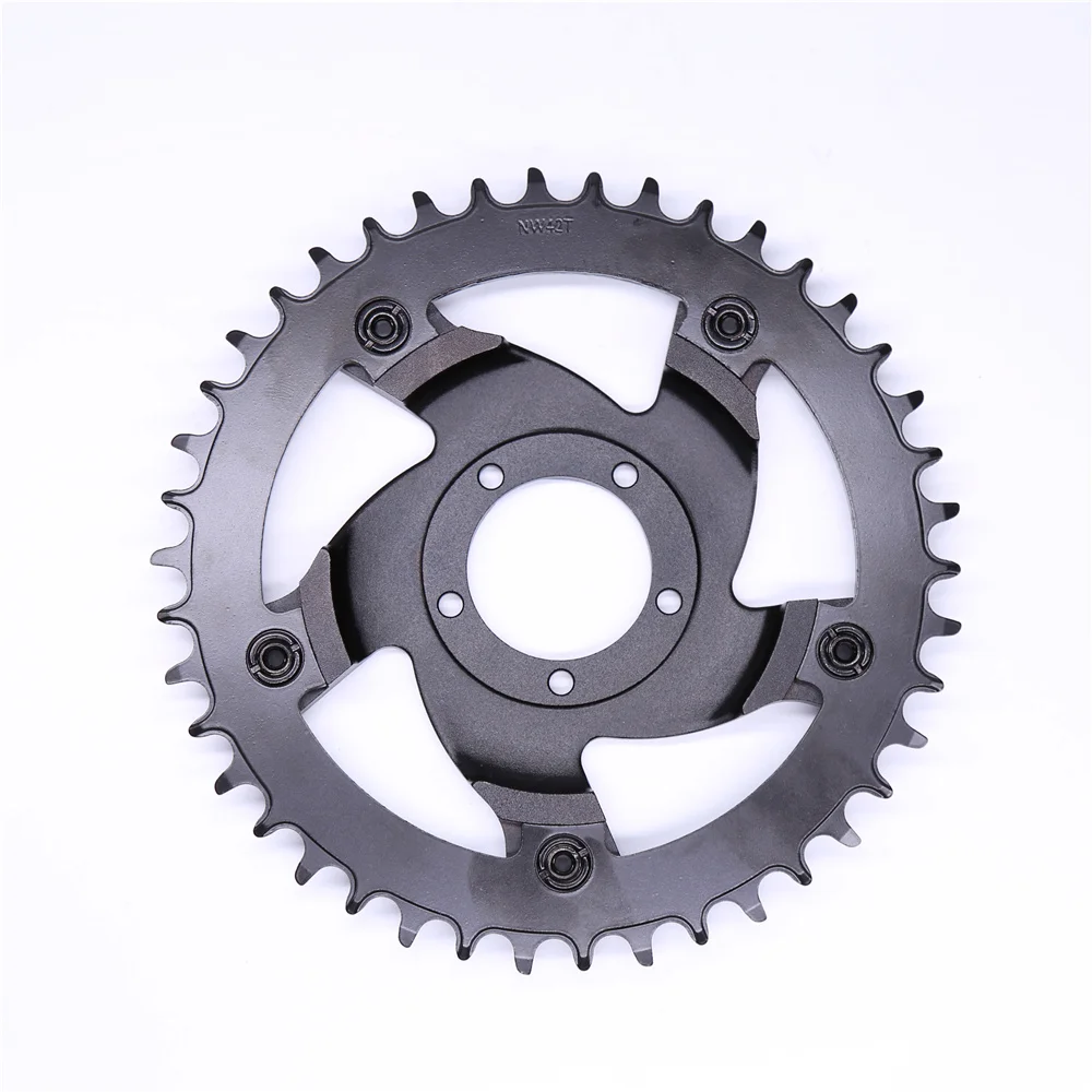 New design 42T aluminium alloy Chainring for banfang BBSHD mid drive motor kit